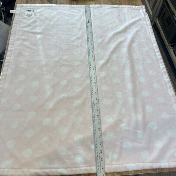 Love by Little Giraffe Baby Polka Dot Cotton Blanket Swaddle Pink White - Picture 5 of 6